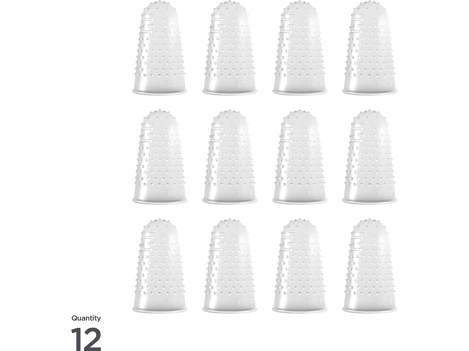 Lee Extra-Large Fingertip, Clear, 12/Pack