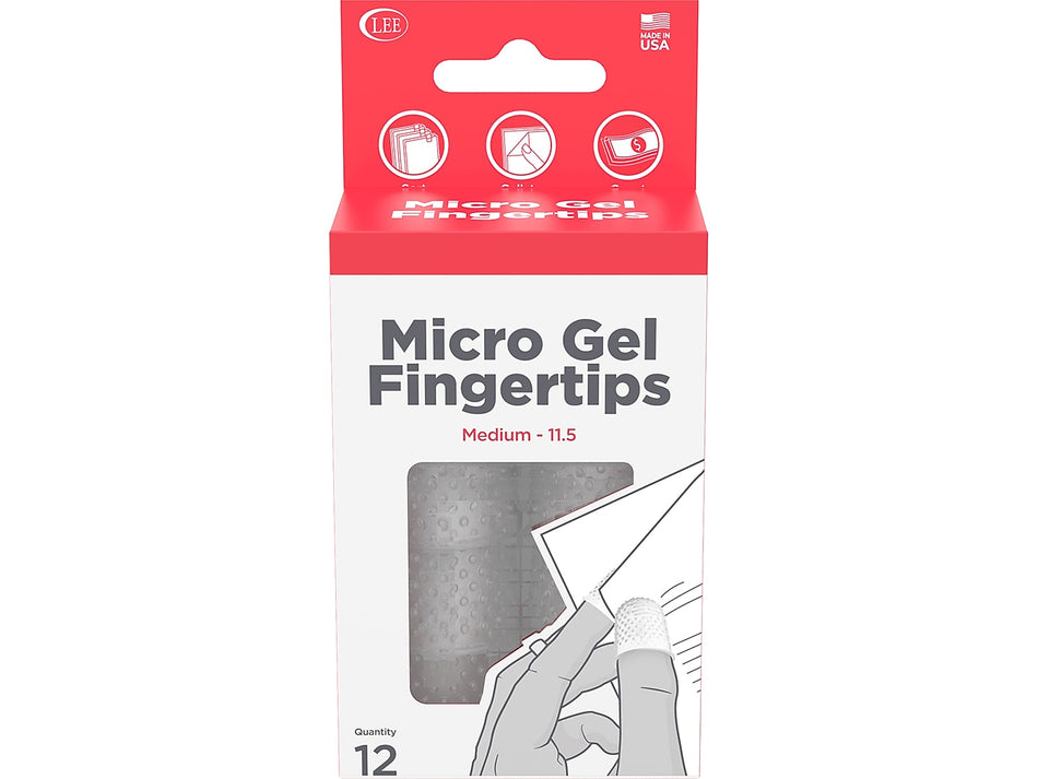 Lee Medium Fingertip, Clear, 12/Pack