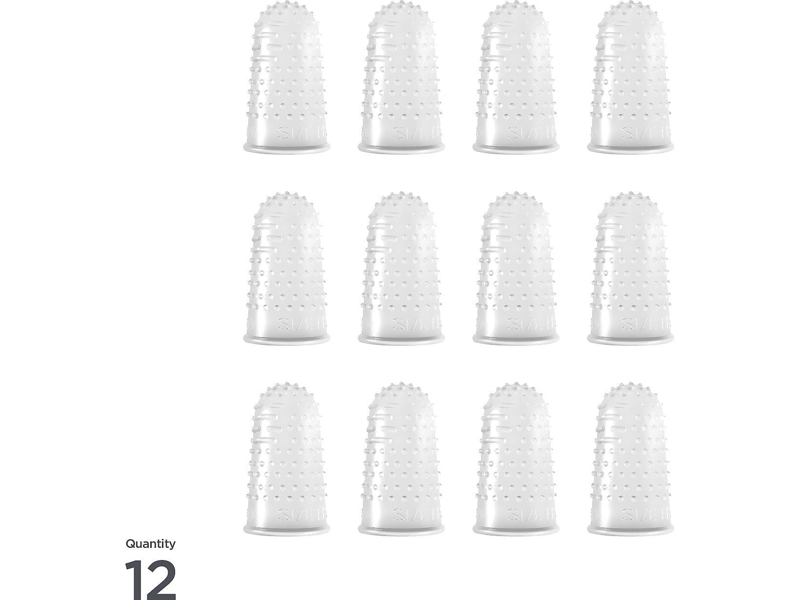 Lee Medium Fingertip, Clear, 12/Pack