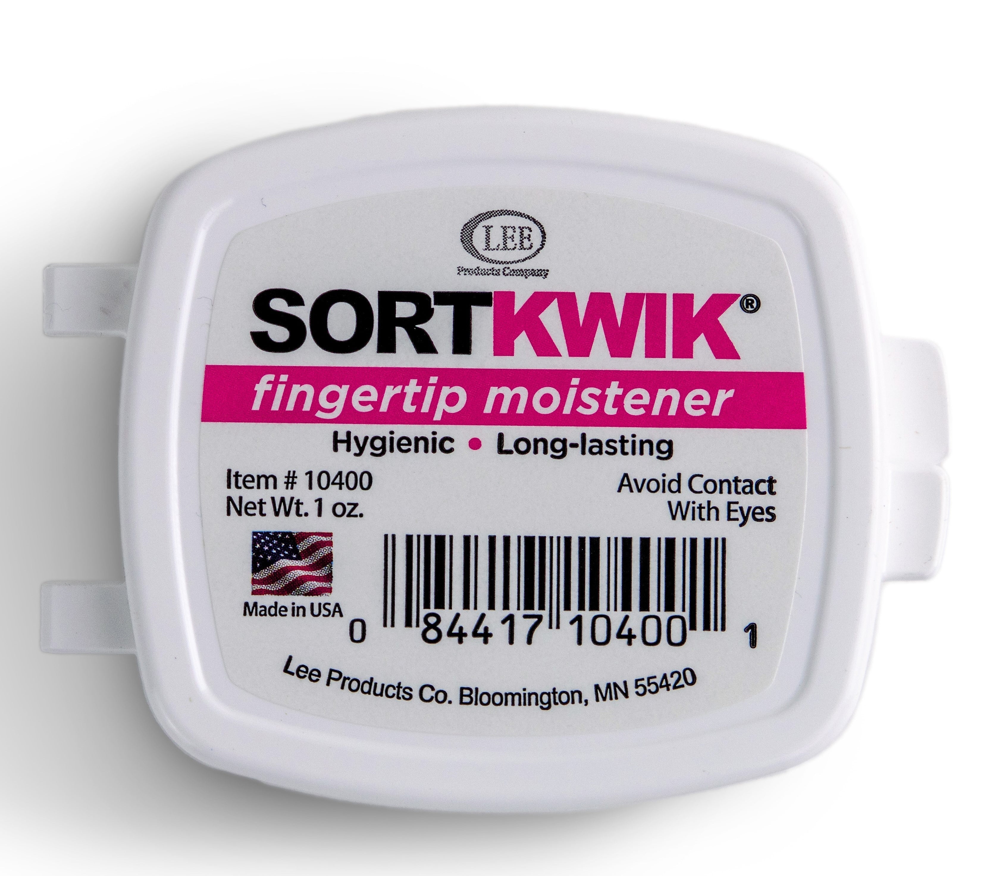 Lee Sortkwik 1 oz. Fingertip Moistener, Pink