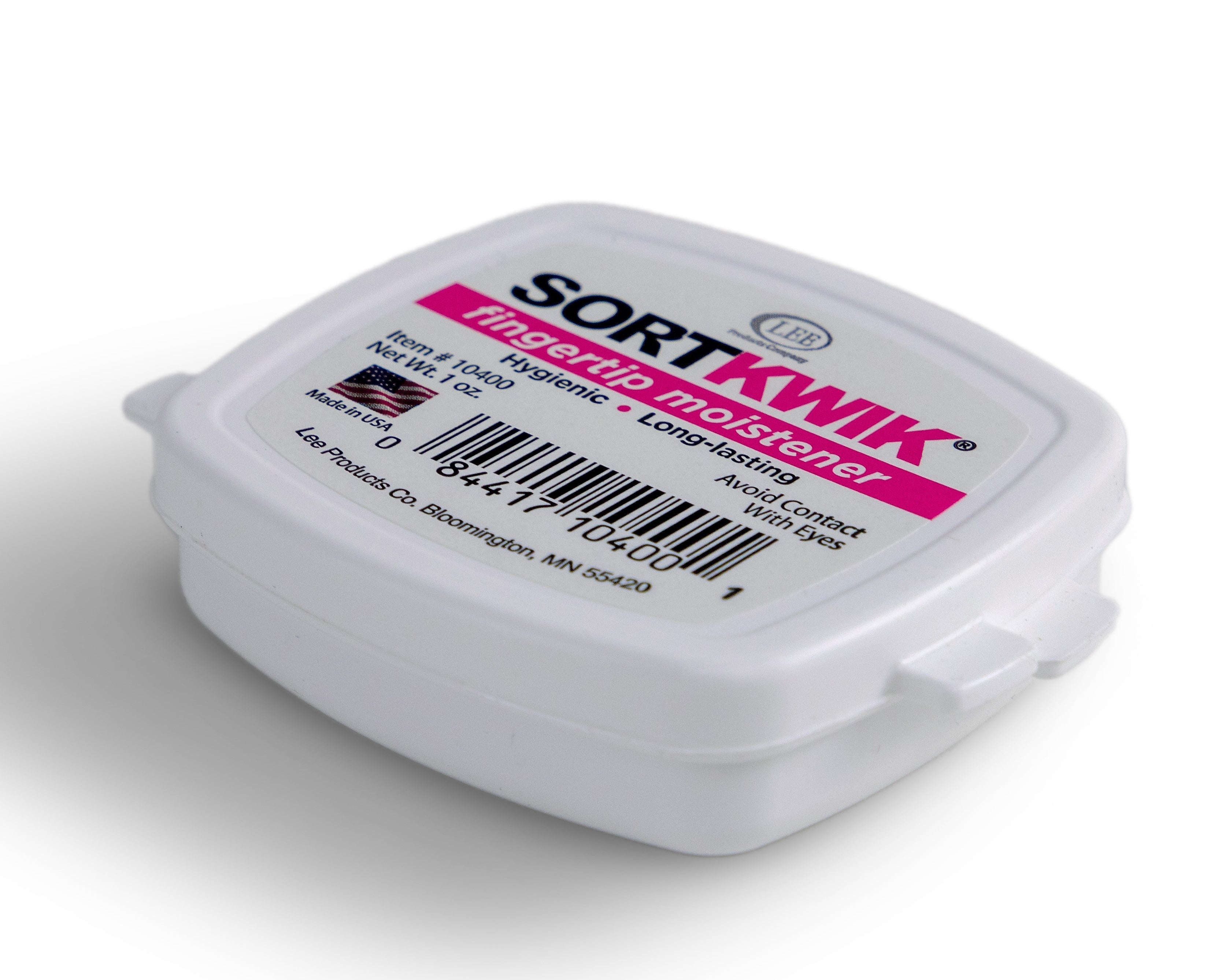 Lee Sortkwik 1 oz. Fingertip Moistener, Pink