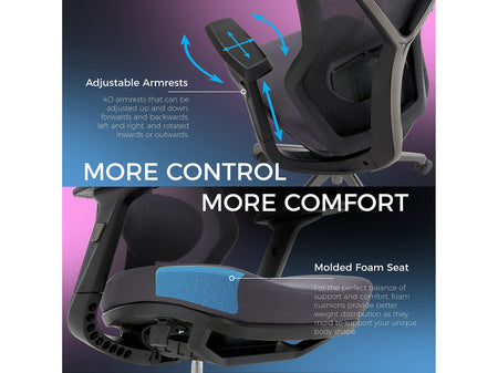 Lenovo Legion Mesh Ergonomic Racing Gaming Chair, Dark Gray