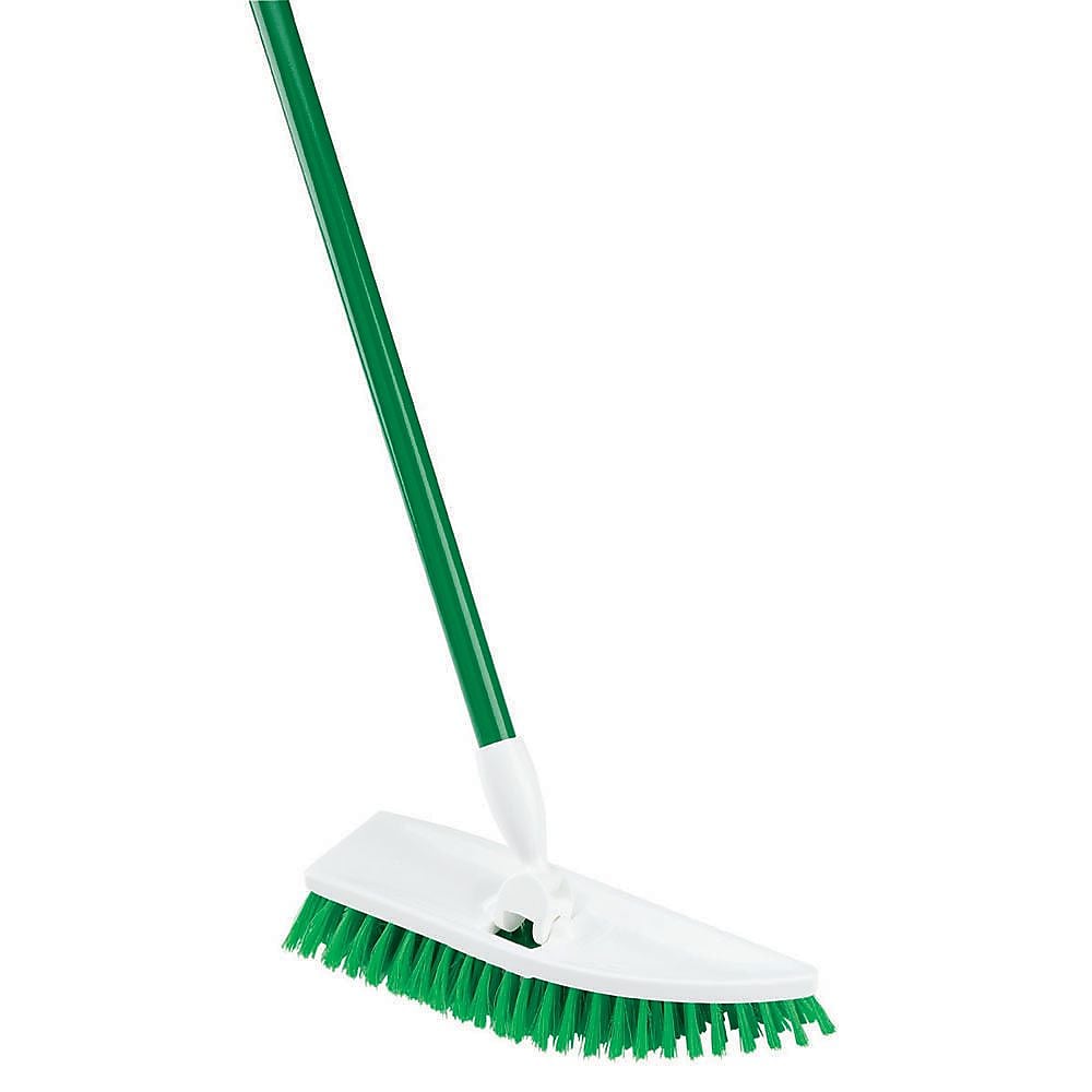 Libman No Knees Floor Scrub, Steel Handle, 11