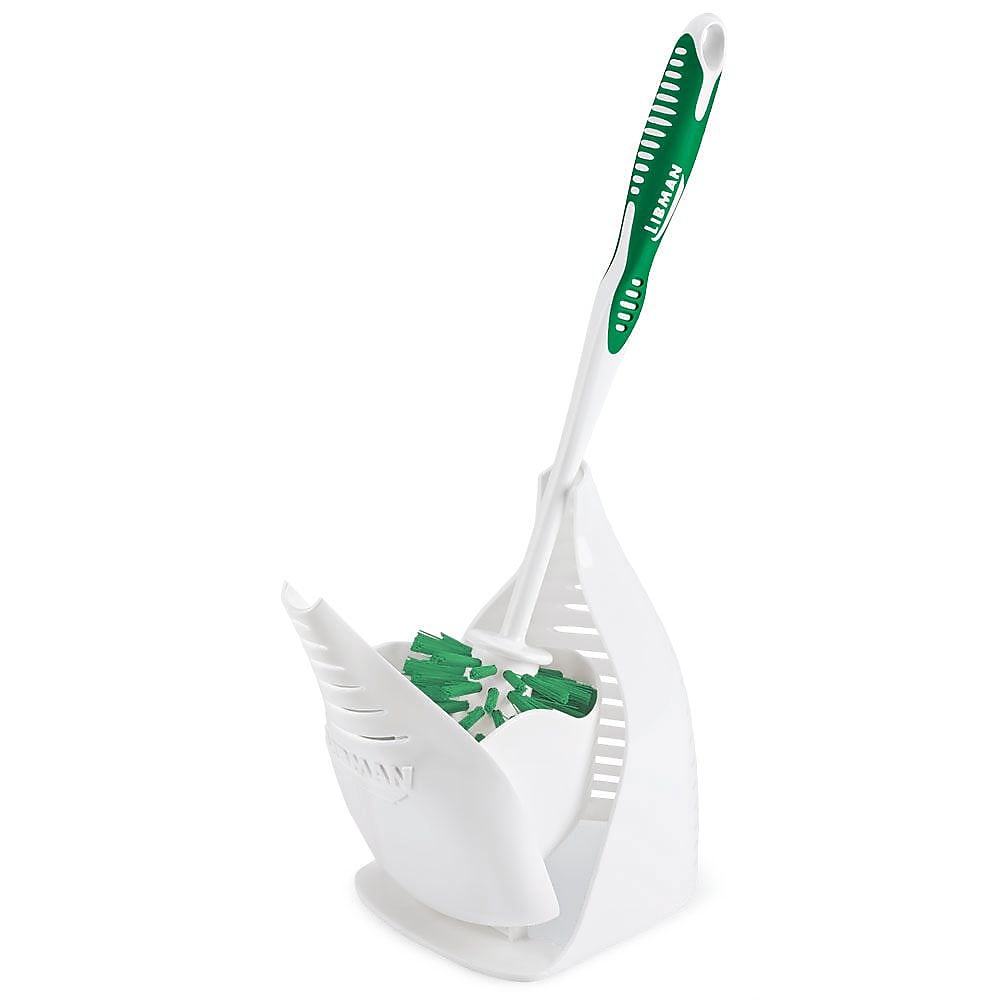Libman Round Bowl Brush & Closed Caddy, Polypropylene, 14.5