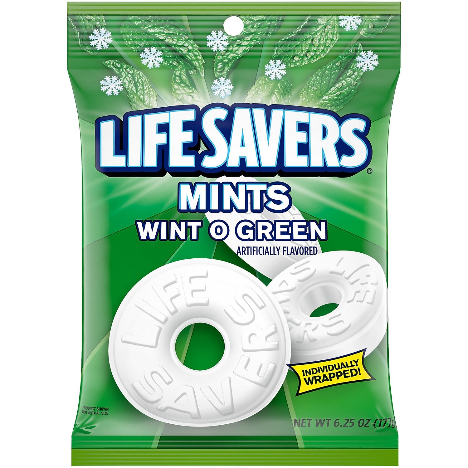 Life Savers Wint O Green Mints Candy Bag, 6.25 oz