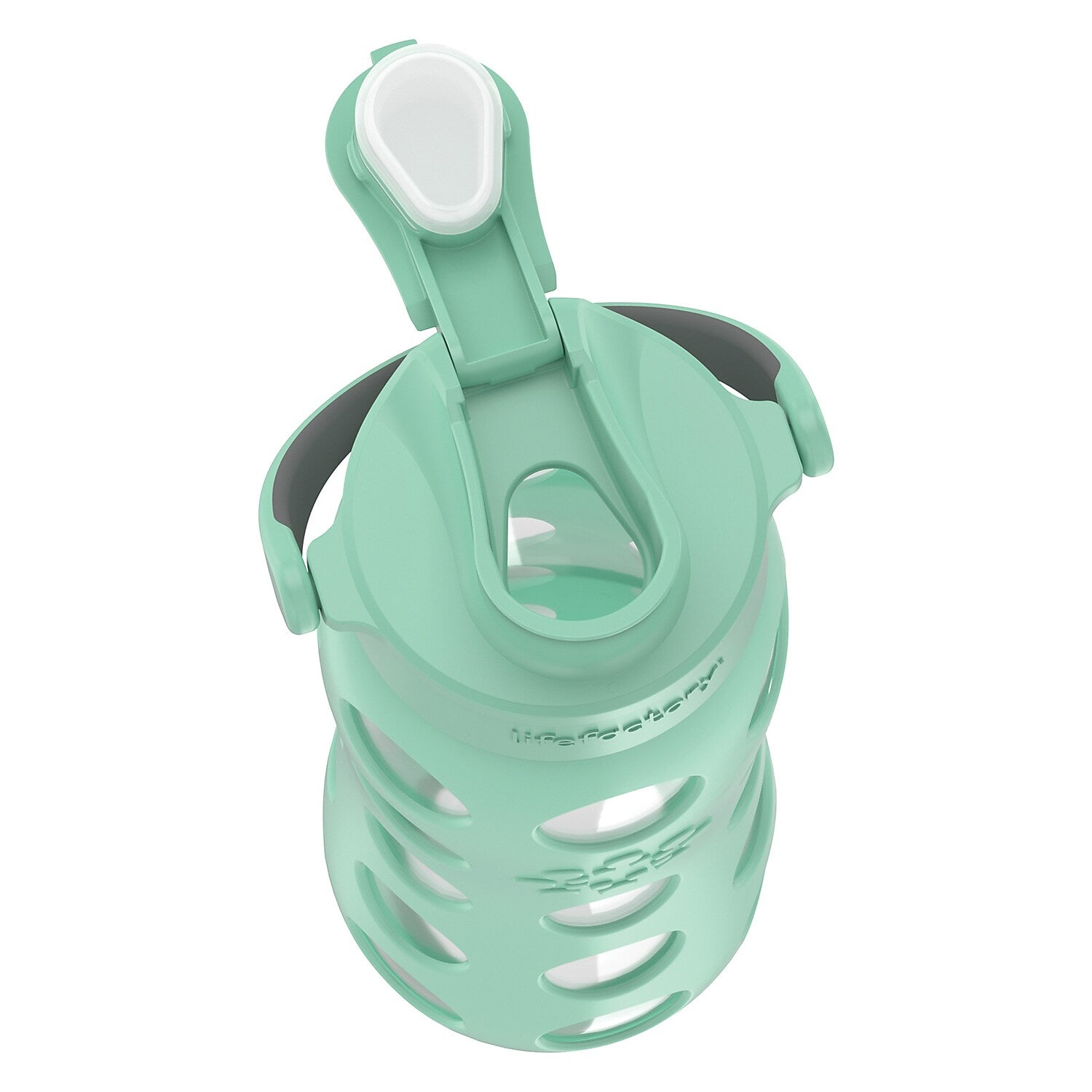 Lifefactory Water Bottle with Active Flip Cap and Protective Silicone Sleeve, Mint, 22 oz.