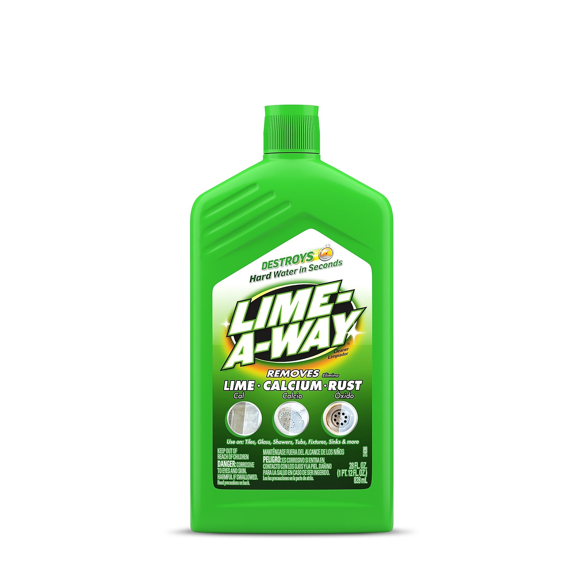LIME-A-WAY Toggle Lime/Calcium/Rust Remover, Clean Scent, 28 oz.