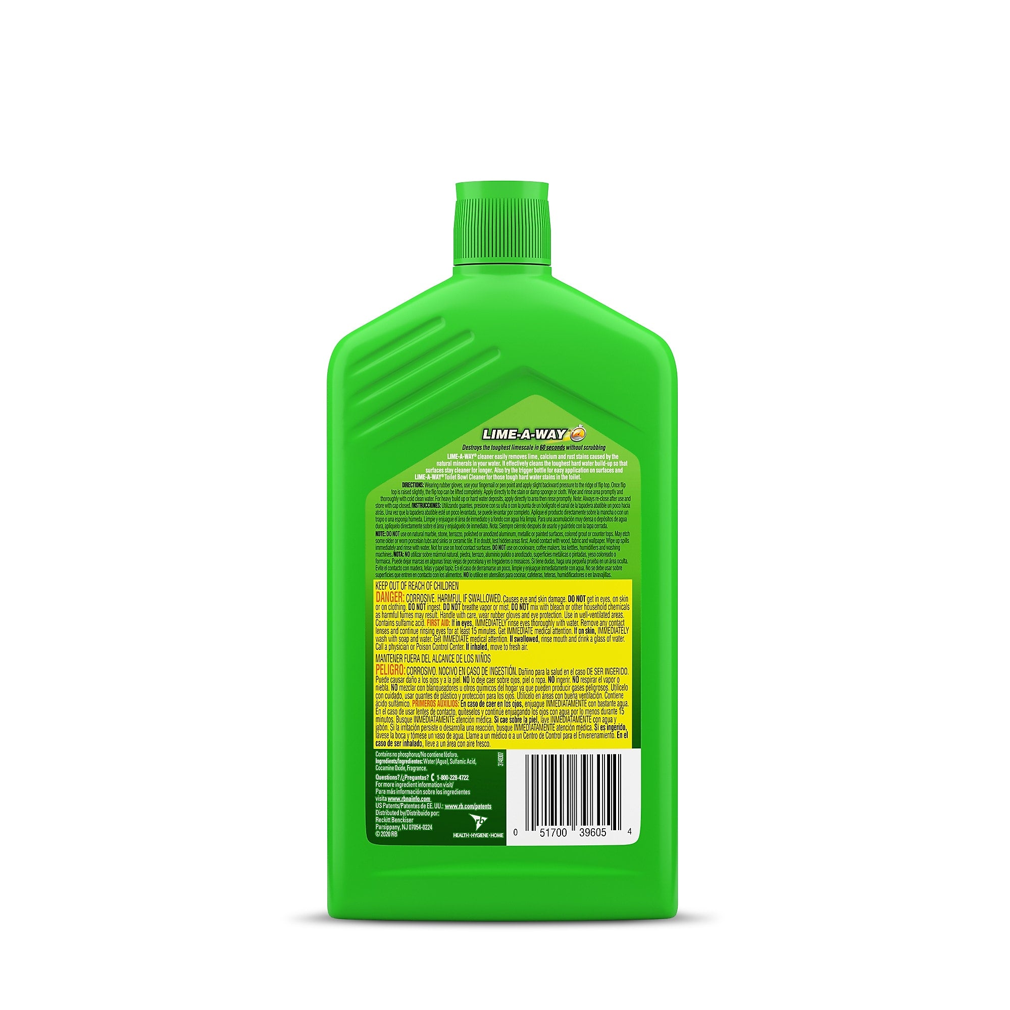 LIME-A-WAY Toggle Lime/Calcium/Rust Remover, Clean Scent, 28 oz.