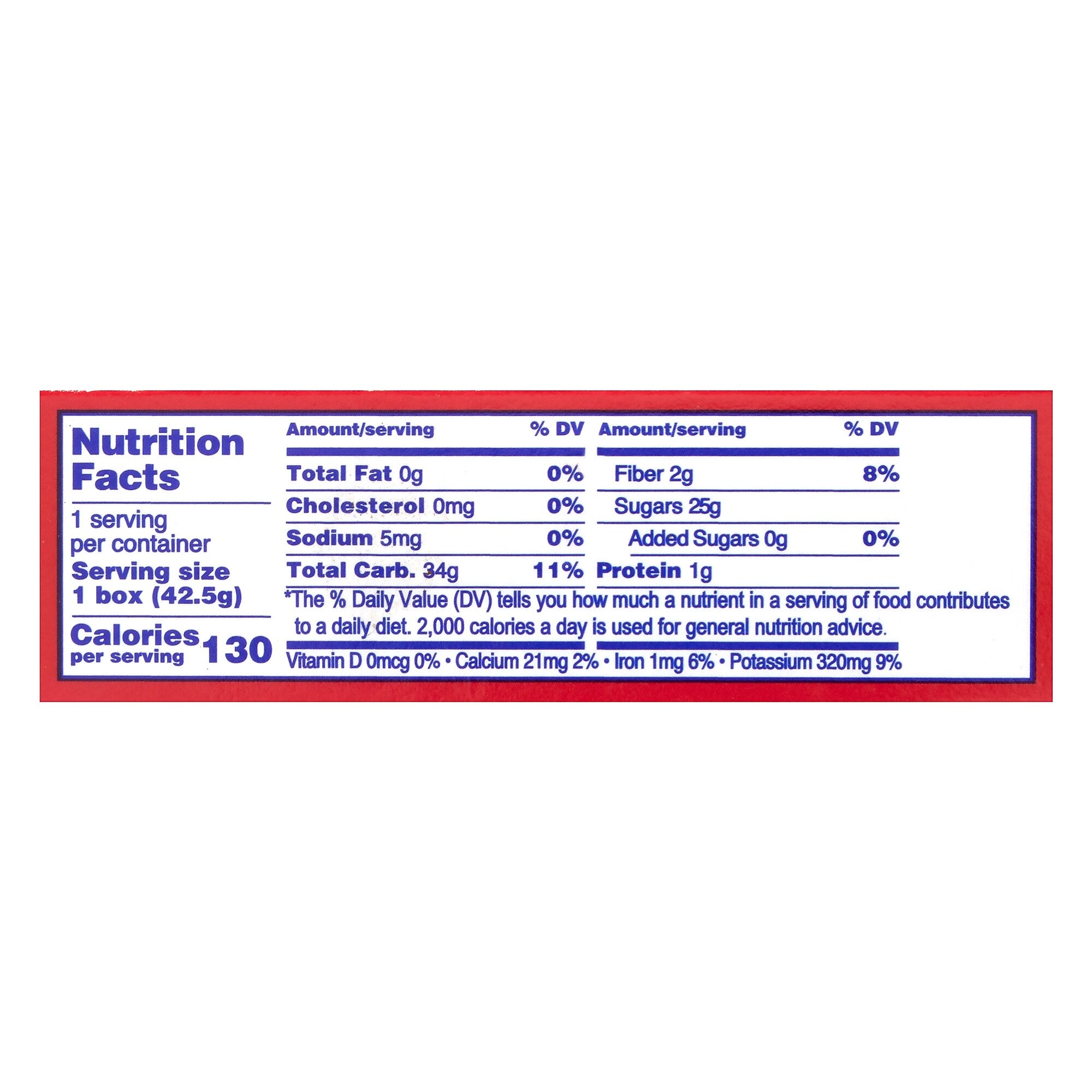 Lion California Seedless Raisins, 1.5 oz., 3 Packs/Box, 36/Pack