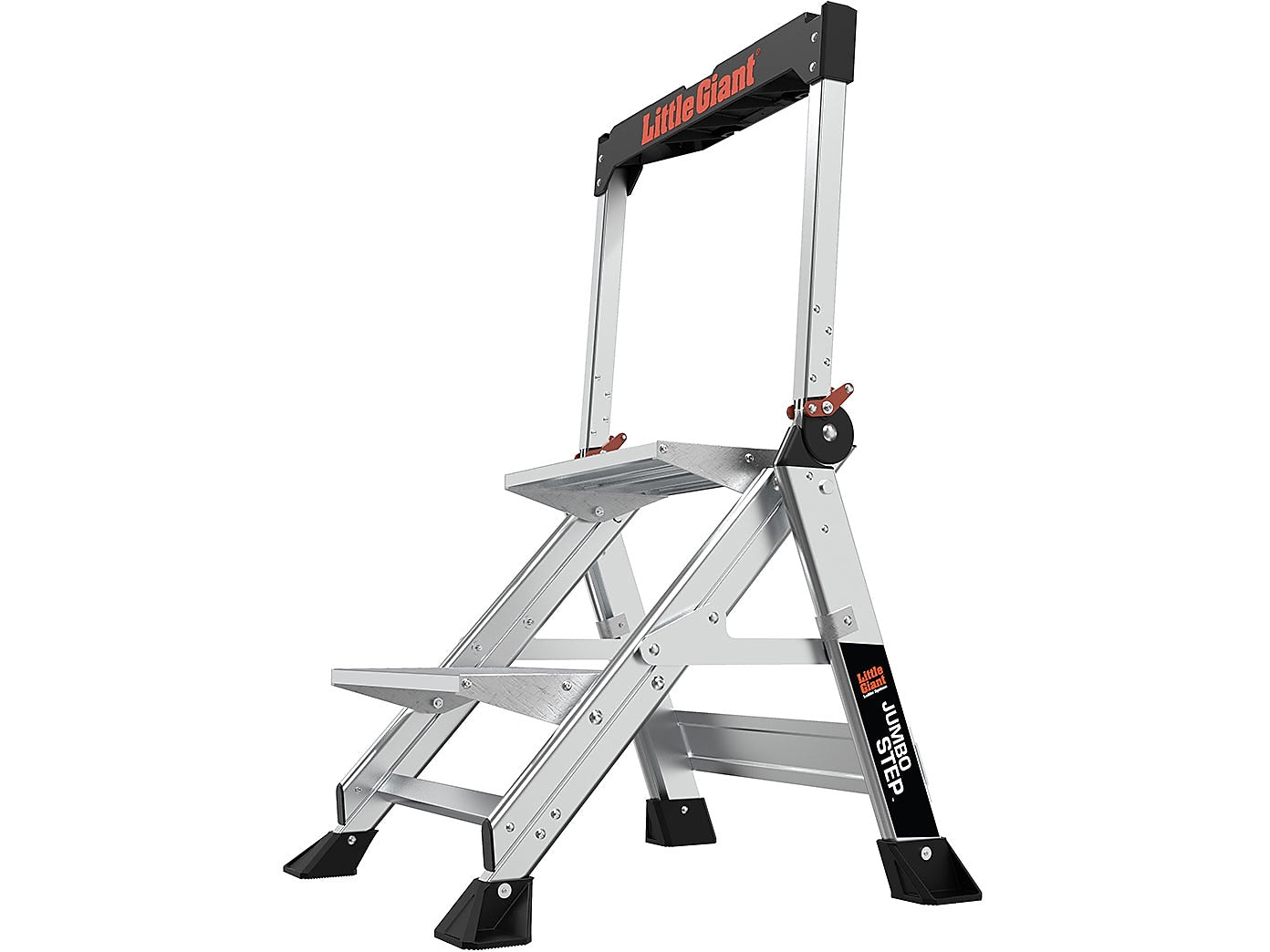 Little Giant Ladders Jumbo Step 2.5' Aluminum Step Ladder, 375 lb. Capacity