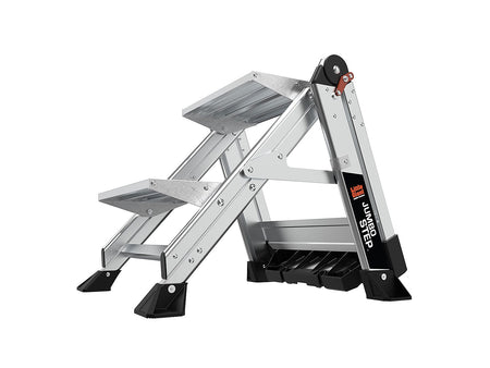 Little Giant Ladders Jumbo Step 2.5' Aluminum Step Ladder, 375 lb. Capacity