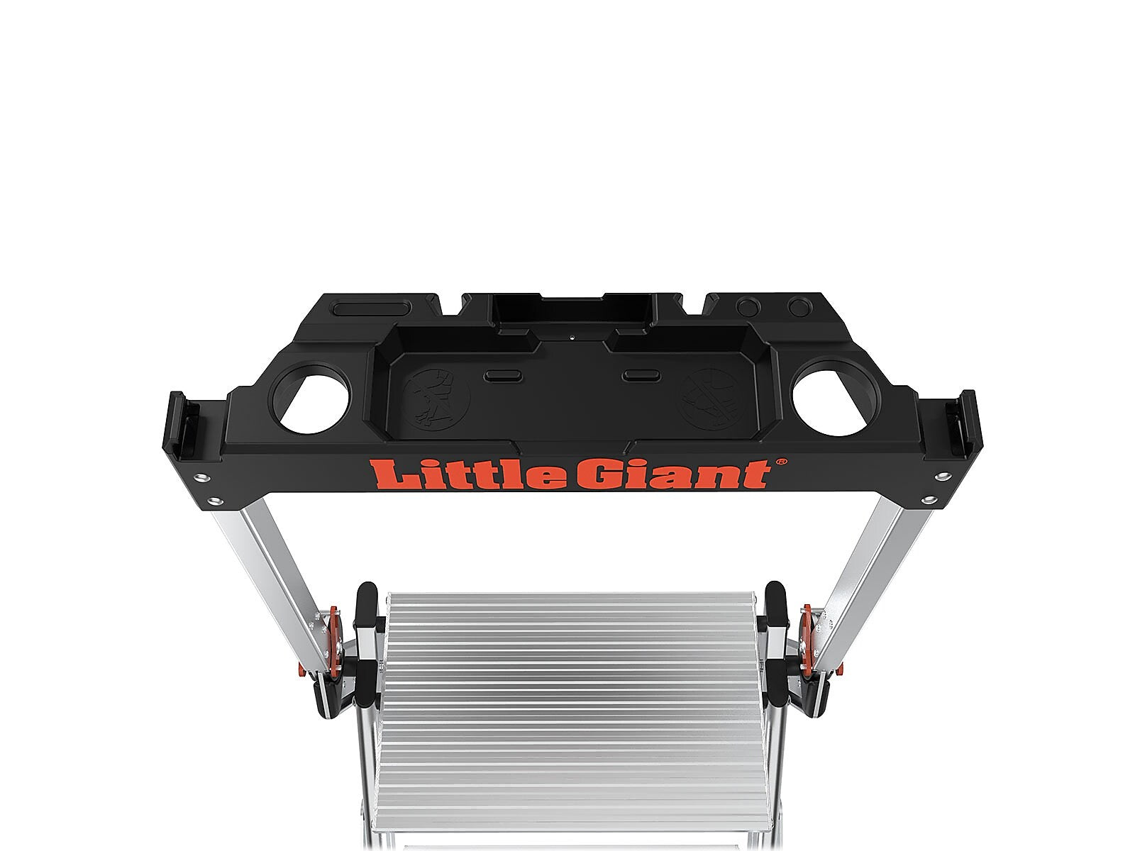 Little Giant Ladders Jumbo Step 2.5' Aluminum Step Ladder, 375 lb. Capacity