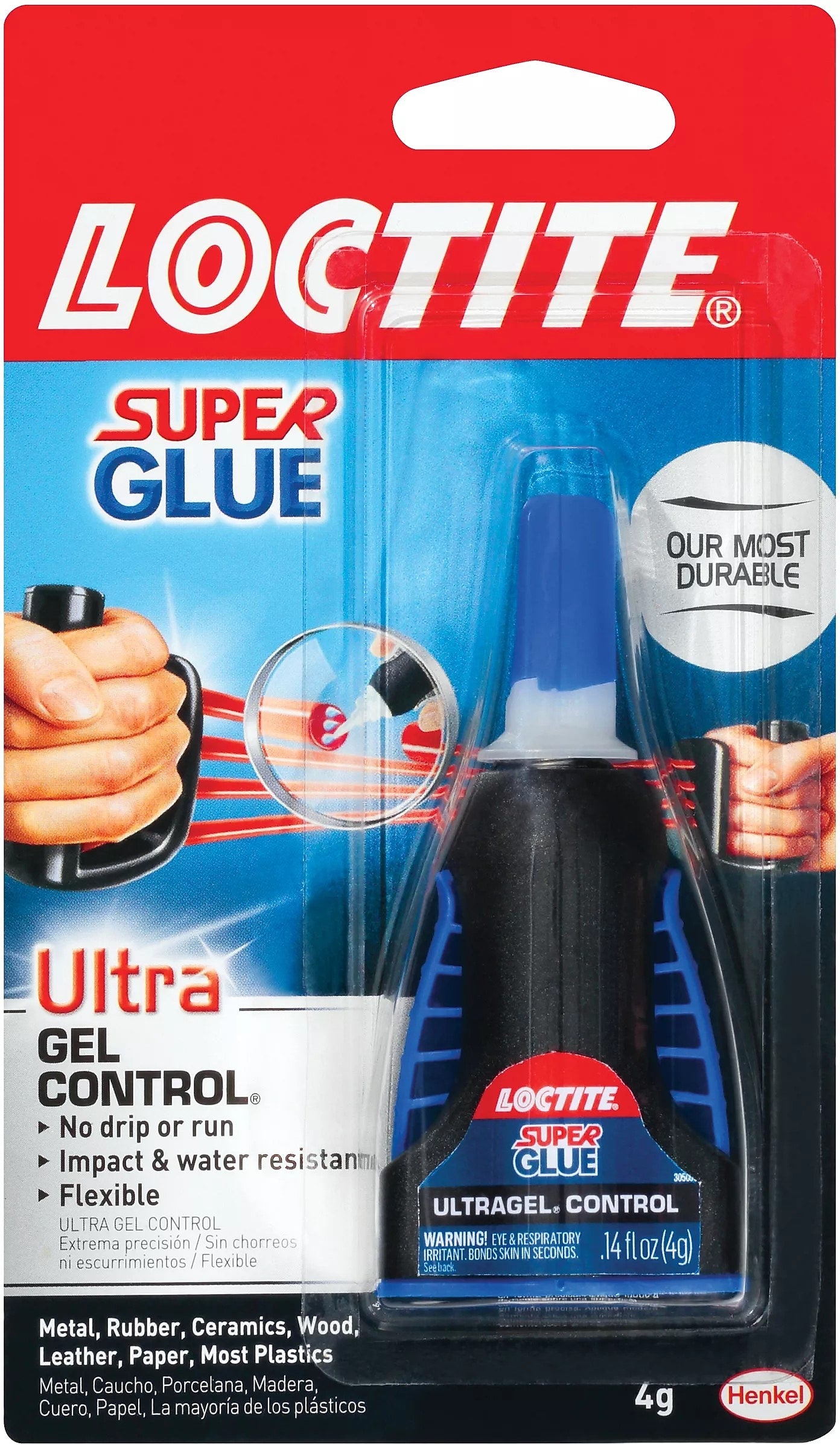 Loctite ULTRA Gel Super Glue, 0.14 oz., Clear