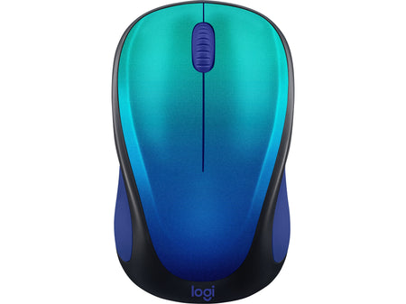 Logitech Design Collection Limited Edition Wireless Ambidextrous Optical USB Mouse, Blue Aurora