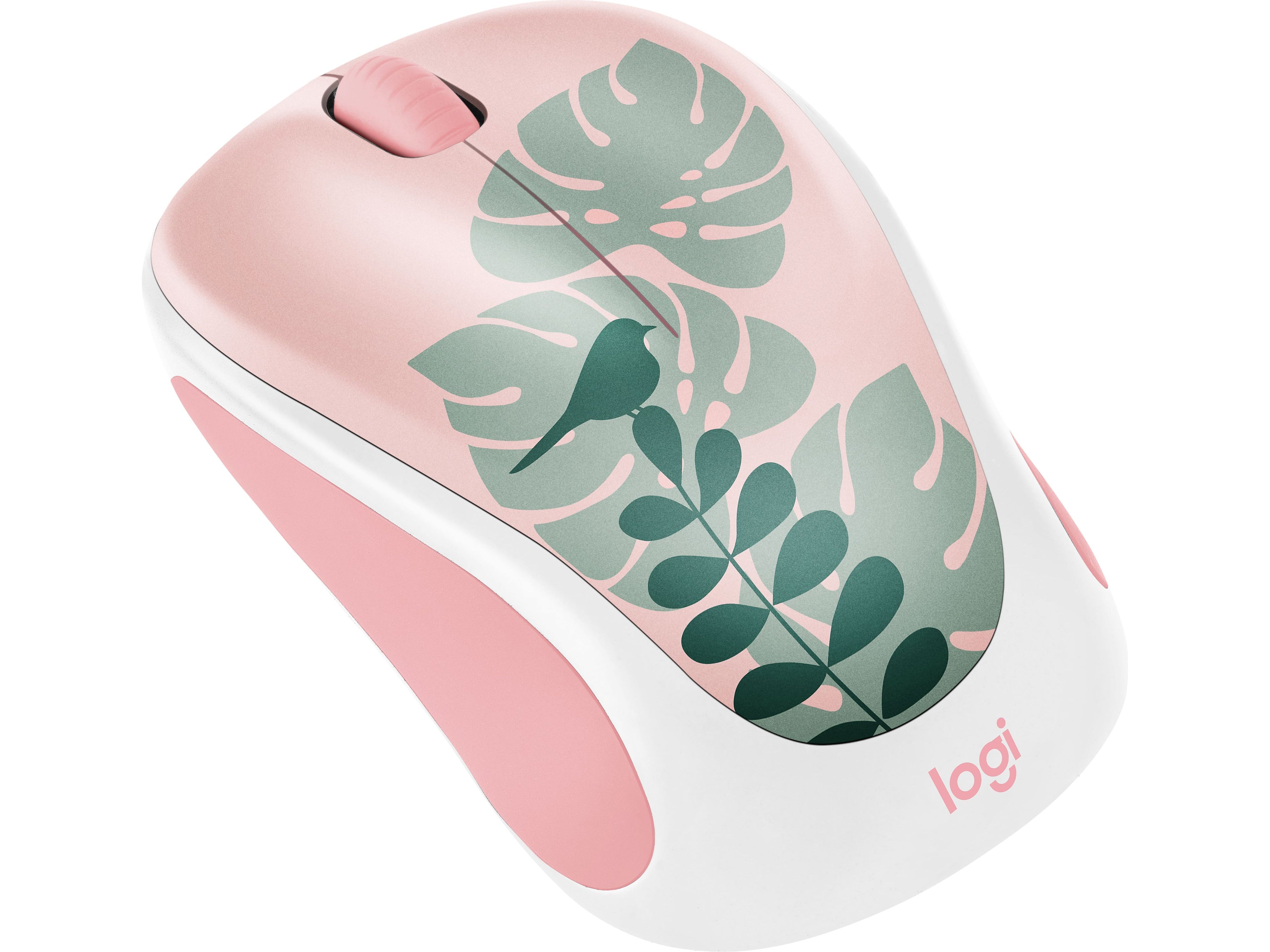 Logitech Design Collection Limited Edition Wireless Ambidextrous Optical USB Mouse, Chirpy Bird