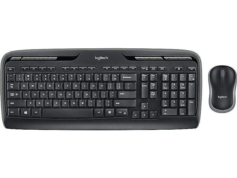 Logitech Desktop MK320 Wireless Keyboard & Mouse, Black