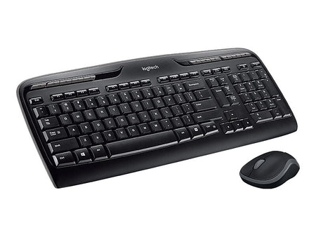 Logitech Desktop MK320 Wireless Keyboard & Mouse, Black