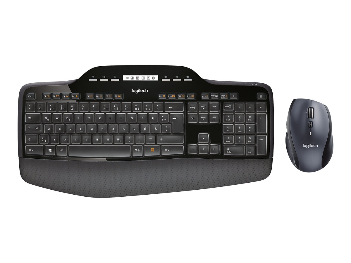 Logitech Desktop MK710 Wireless Keyboard & Mouse, Black