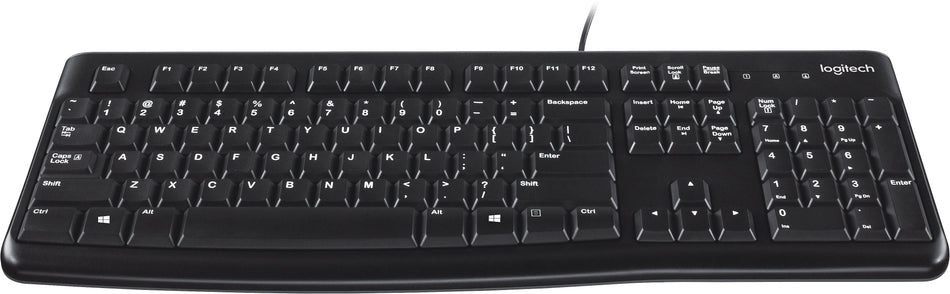 Logitech K120 USB Keyboard, Black