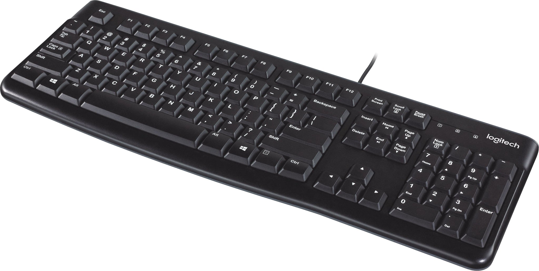Logitech K120 USB Keyboard, Black