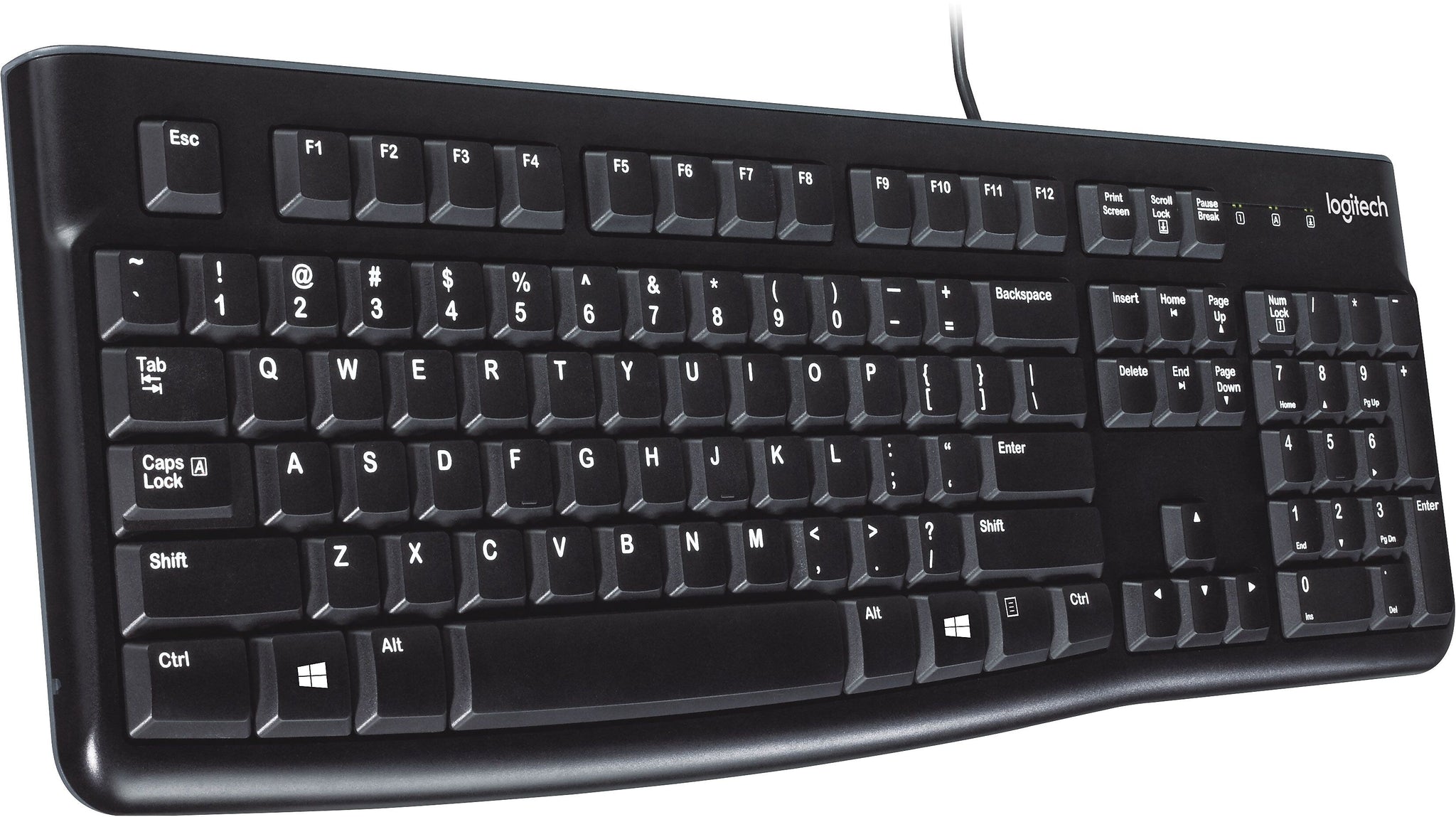 Logitech K120 USB Keyboard, Black