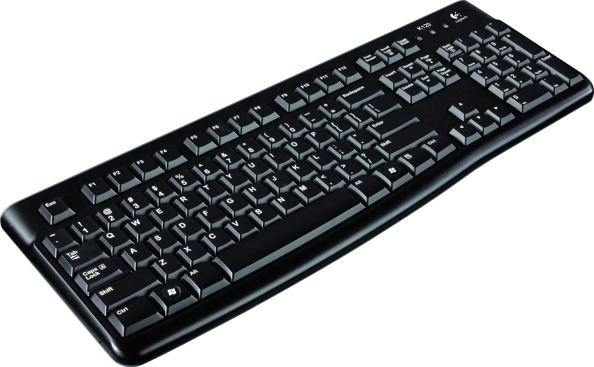 Logitech K120 USB Keyboard, Black