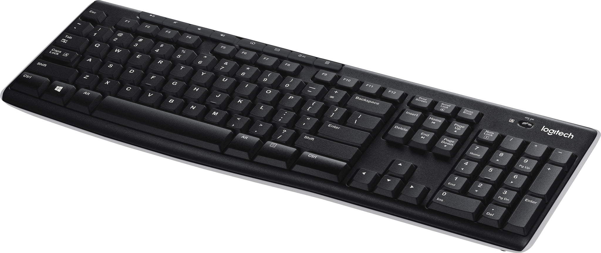 Logitech K270 USB Wireless Keyboard, Black