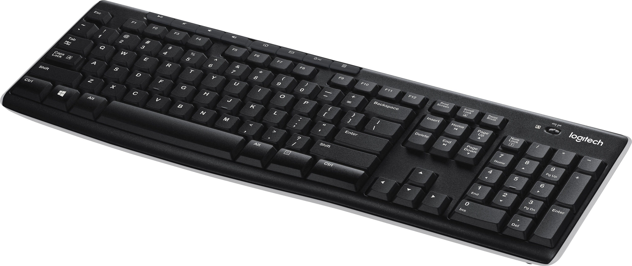 Logitech K270 USB Wireless Keyboard, Black