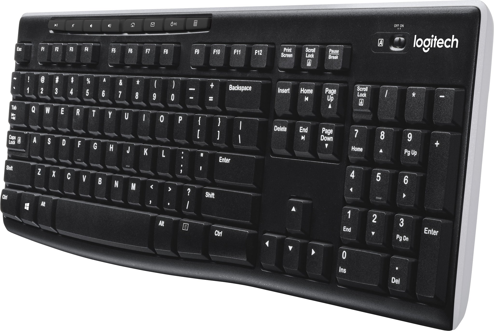 Logitech K270 USB Wireless Keyboard, Black