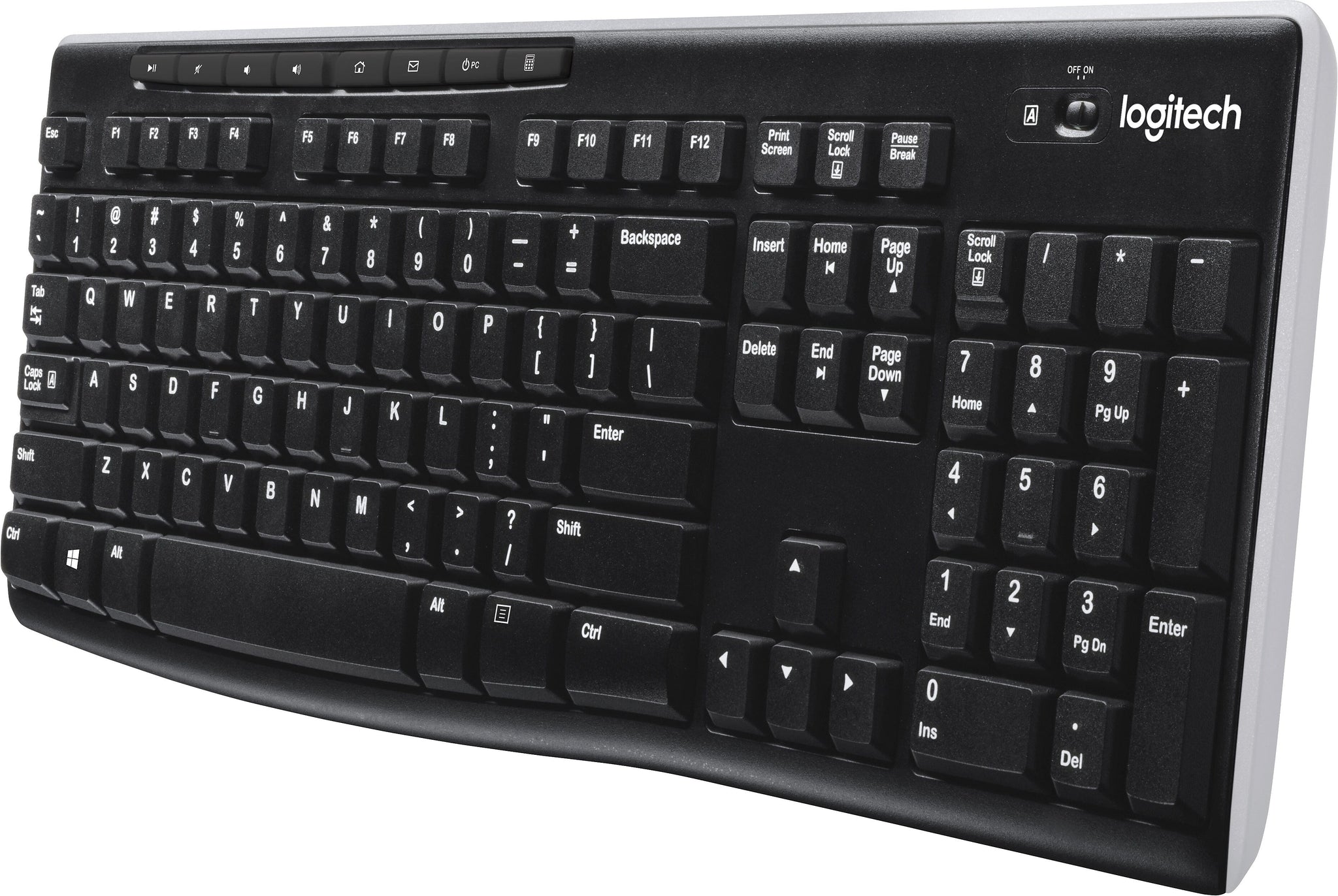 Logitech K270 USB Wireless Keyboard, Black