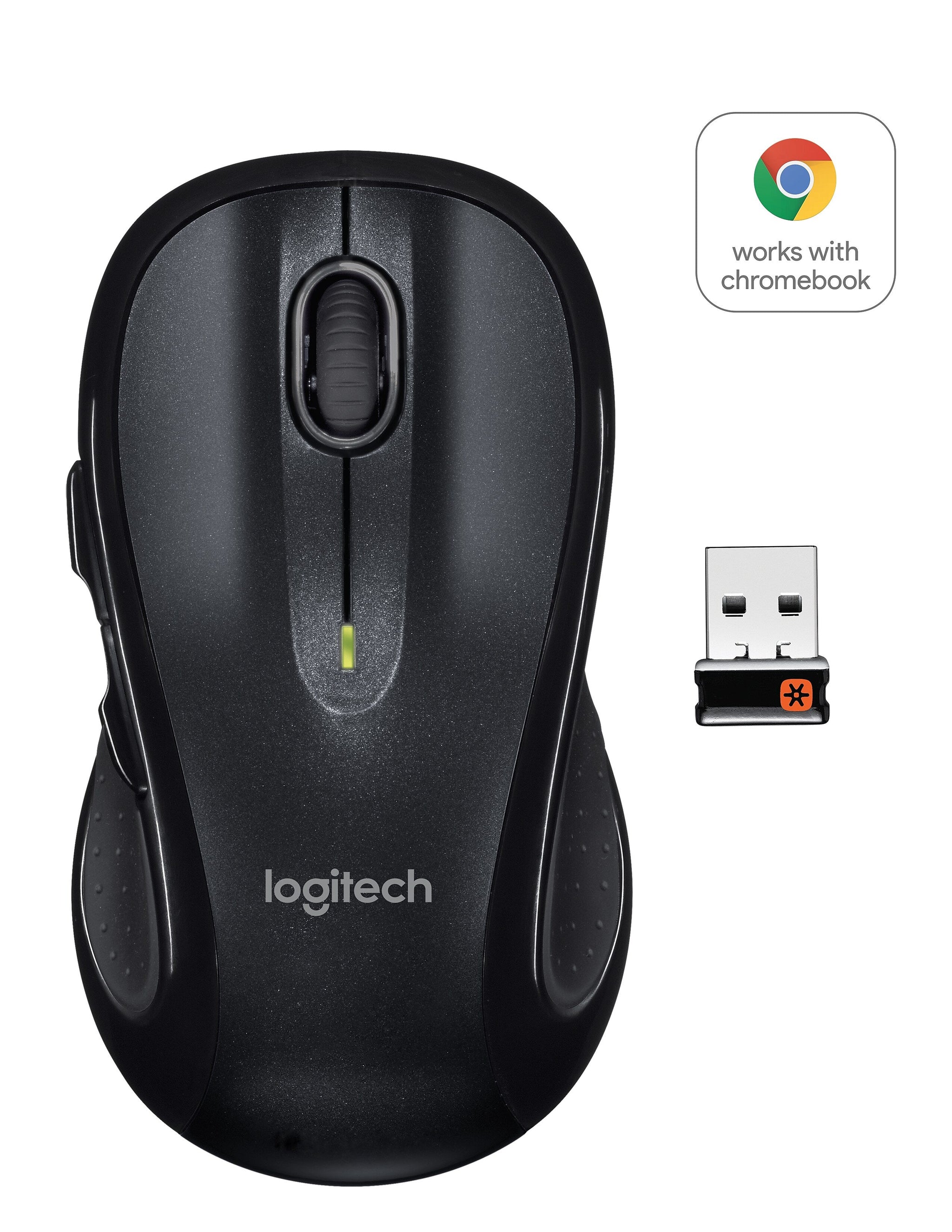 Logitech M510 Wireless Optical USB Mouse, Black