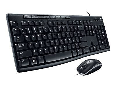 Logitech Media Combo MK200 Keyboard and Mouse, Black