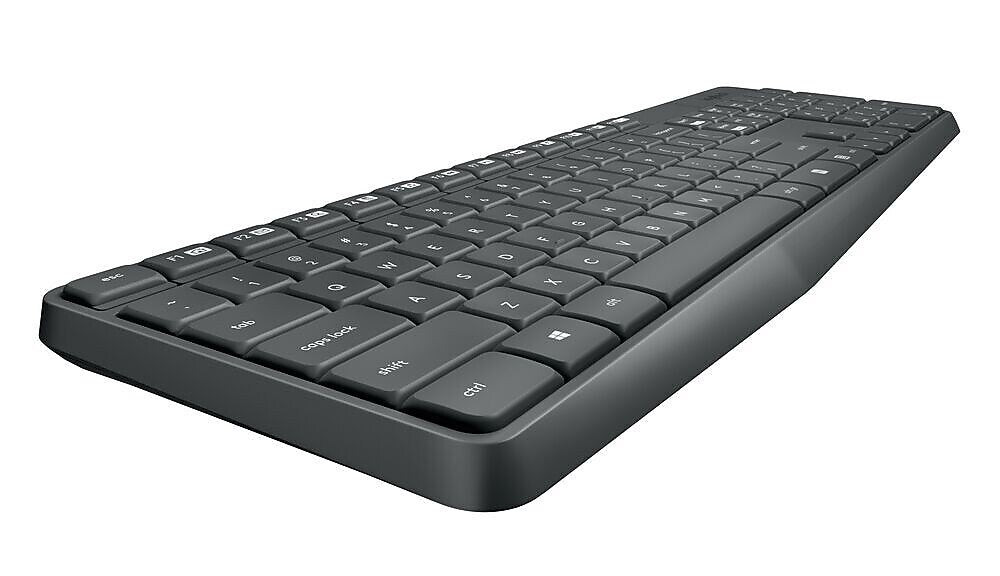 Logitech MK235 USB Wireless Optical Keyboard and Mouse Set, Black