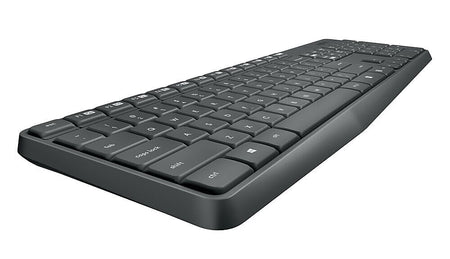 Logitech MK235 USB Wireless Optical Keyboard and Mouse Set, Black