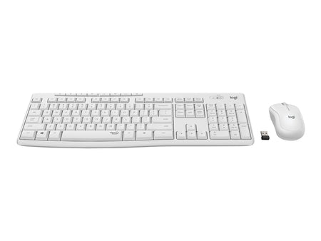 Logitech MK295 Silent Keyboard and Mouse Combo, Off White