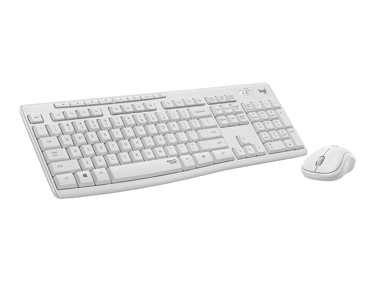 Logitech MK295 Silent Keyboard and Mouse Combo, Off White