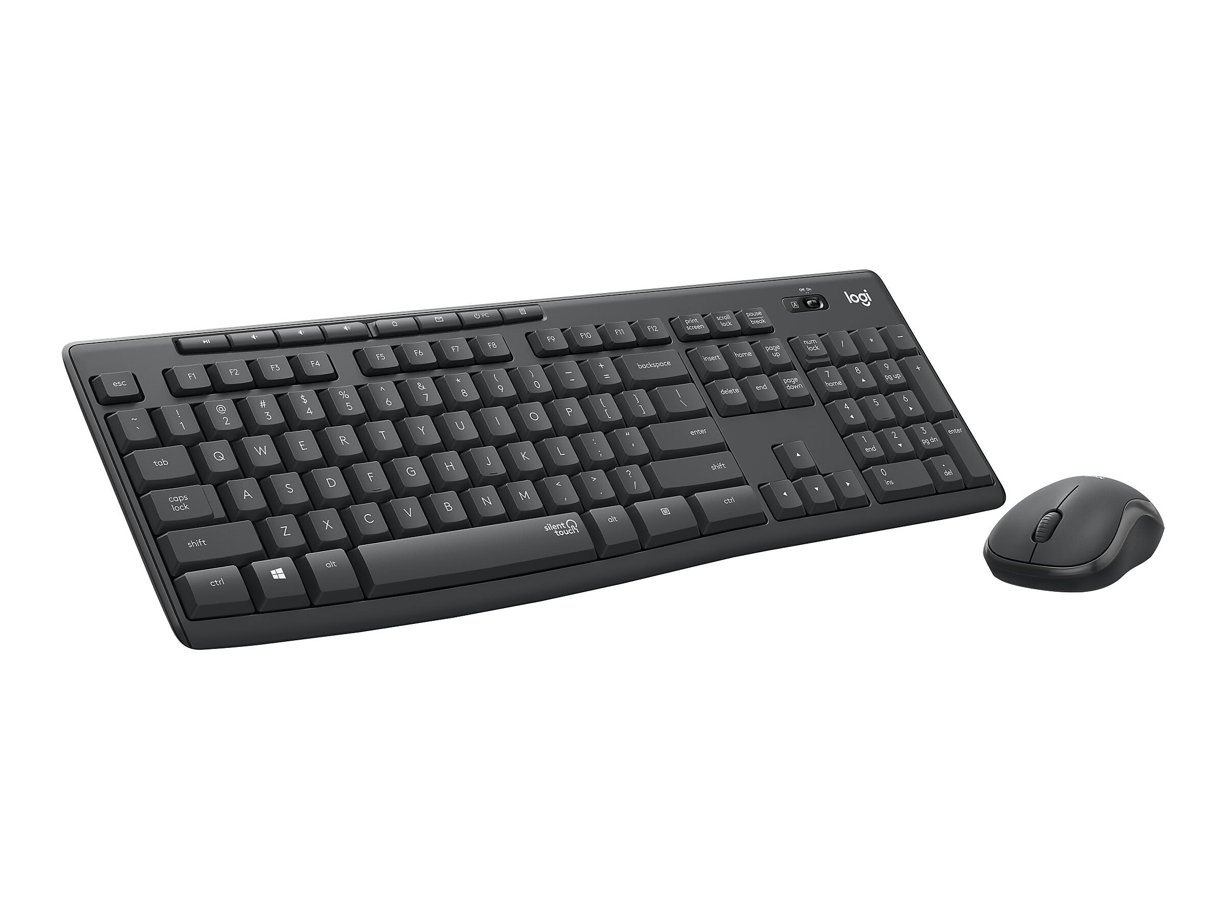 Logitech MK295 Silent Wireless Keyboard and Optical Mouse Combo, Graphite
