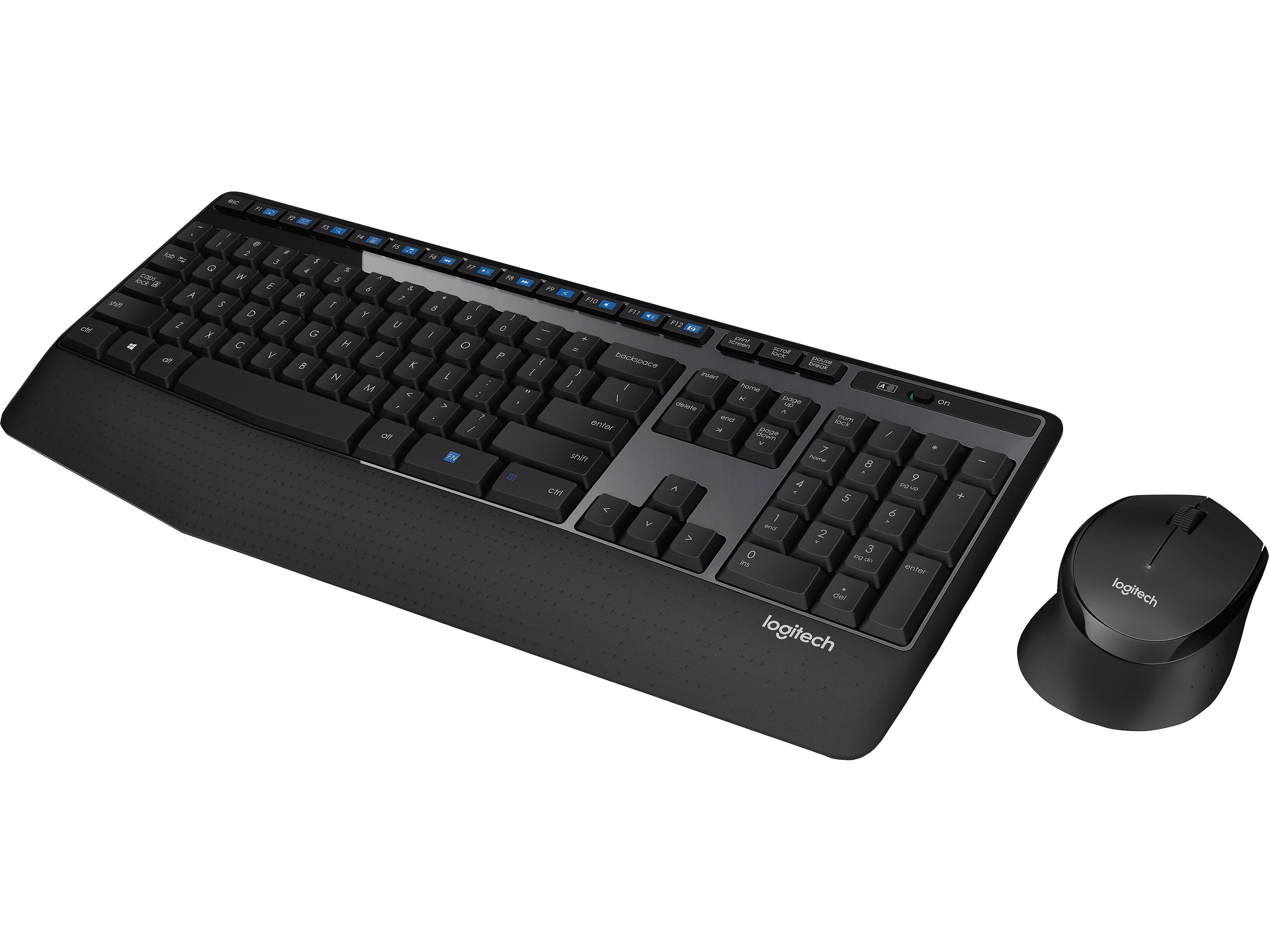 Logitech MK345 Wireless Keyboard & Mouse, Black