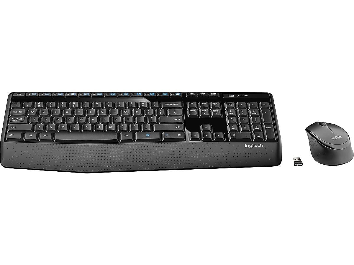 Logitech MK345 Wireless Keyboard & Mouse, Black