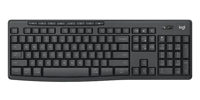 Logitech MK370 Wireless Keyboard and Mouse Combo for Business, Graphite