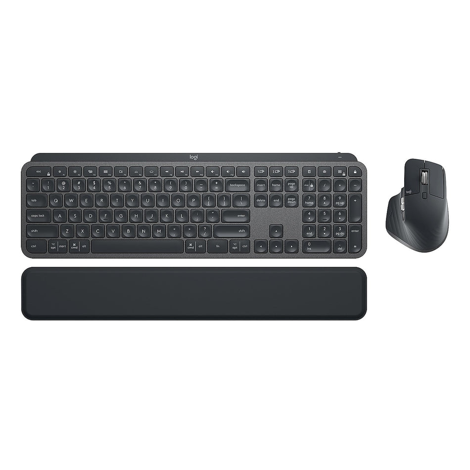 Logitech MX Keys Combo For Business Wireless Keyboard and Laser Mouse, Graphite