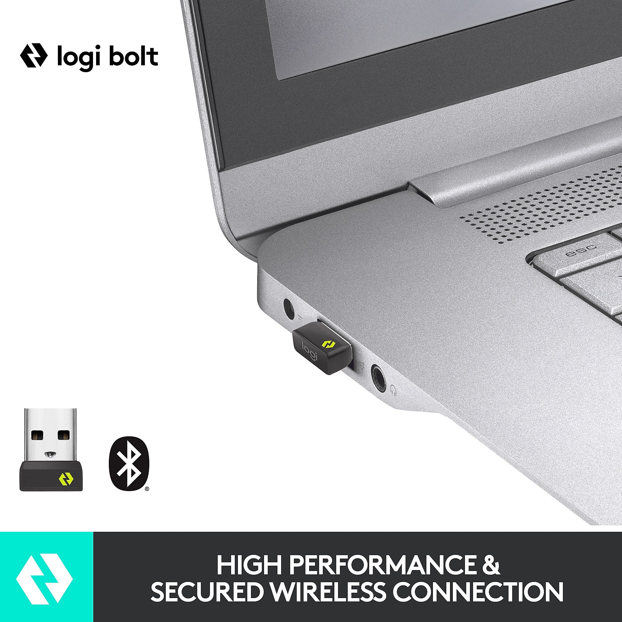 Logitech MX Keys Combo For Business Wireless Keyboard and Laser Mouse, Graphite