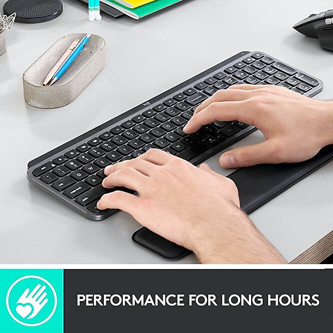 Logitech MX Keys Combo For Business Wireless Keyboard and Laser Mouse, Graphite