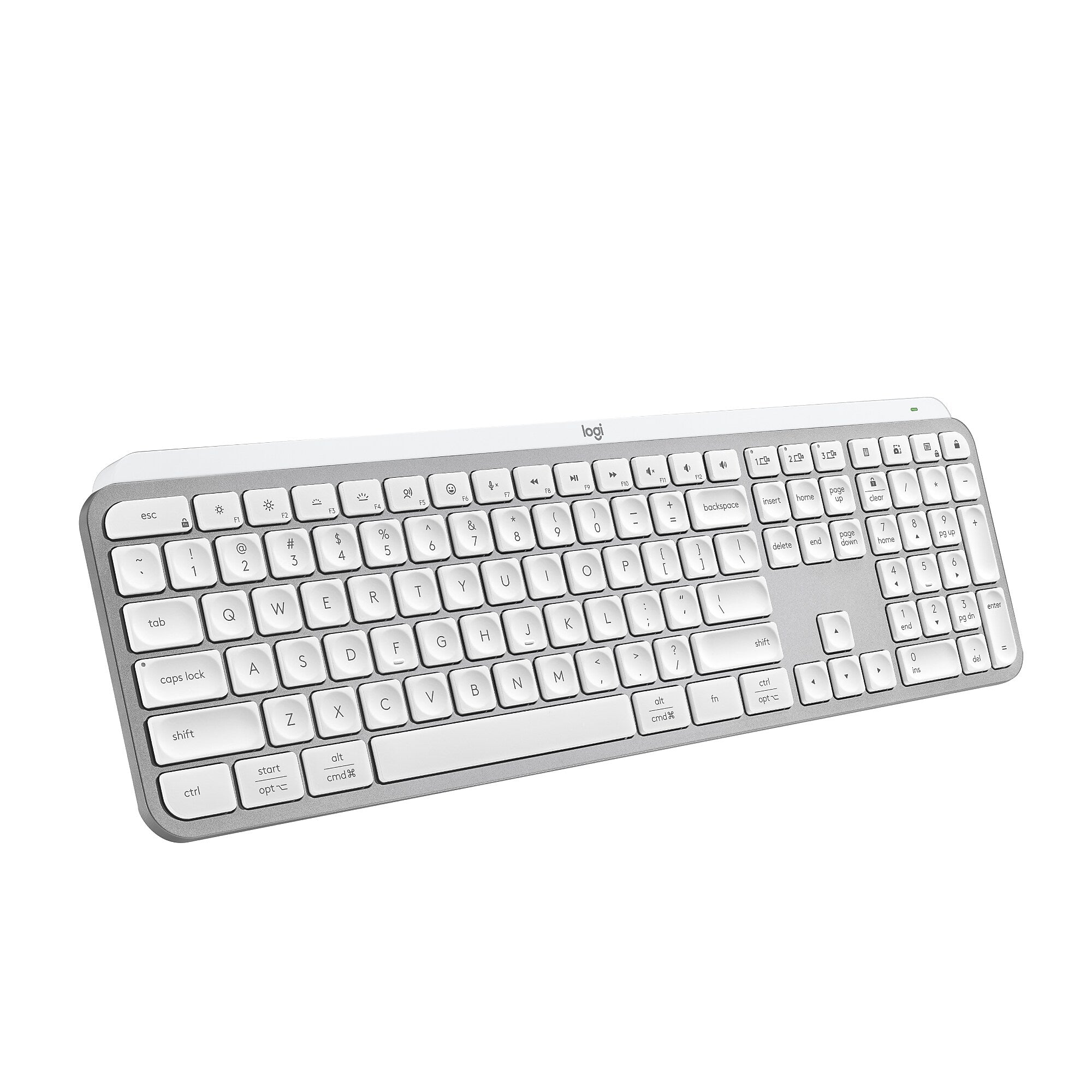 Logitech MX Keys S Wireless Keyboard, Pale Gray