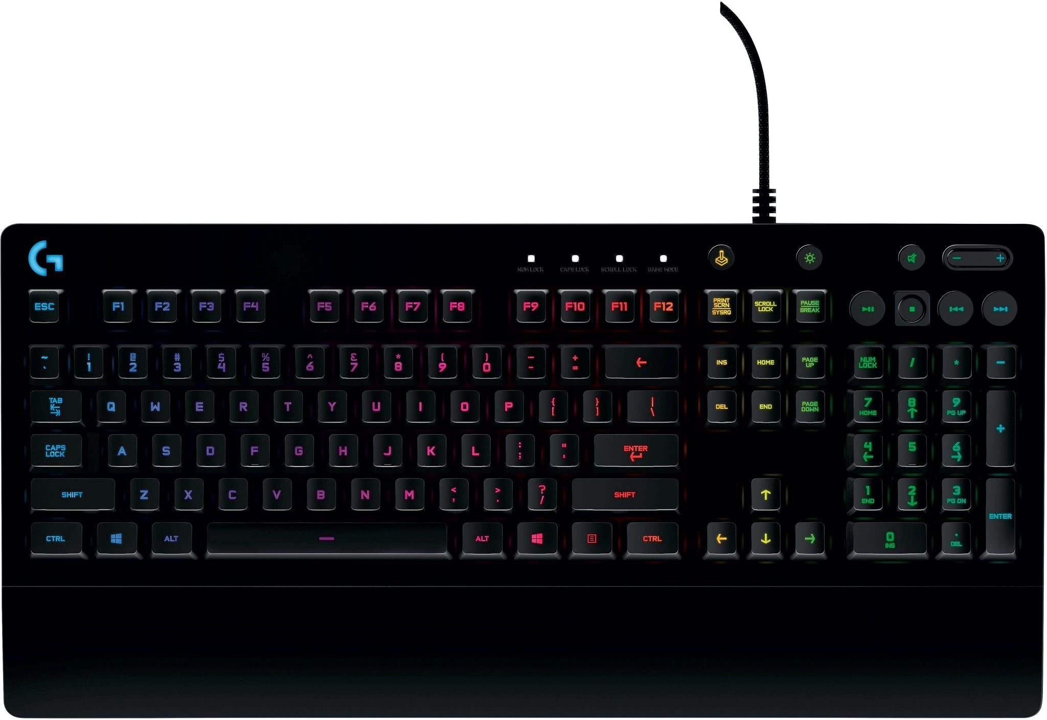 Logitech Prodigy G213 Wired Gaming Keyboard, Black