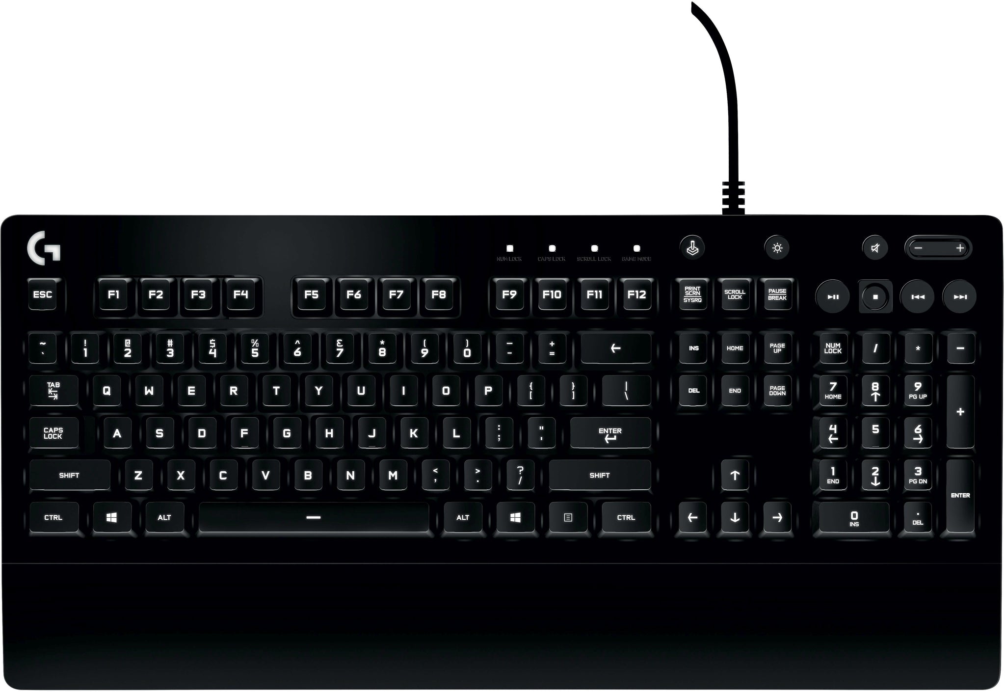 Logitech Prodigy G213 Wired Gaming Keyboard, Black