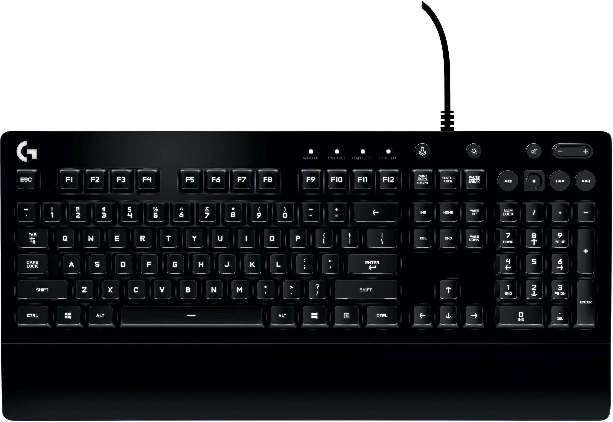 Logitech Prodigy G213 Wired Gaming Keyboard, Black