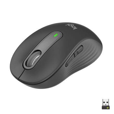 Logitech Signature M650 Wireless Optical USB Mouse, Graphite