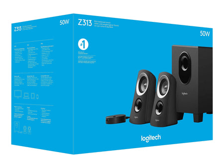 Logitech Z313 Computer Speaker System, Black