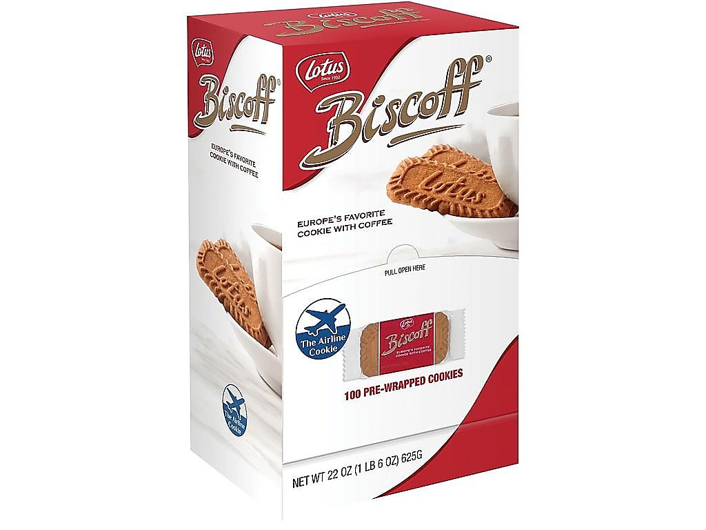 Lotus Biscoff Caramel Cookies, 0.22 oz., 100/Box